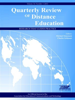 cover image of Quarterly Review of Distance Education, Volume 16, Issue 1
